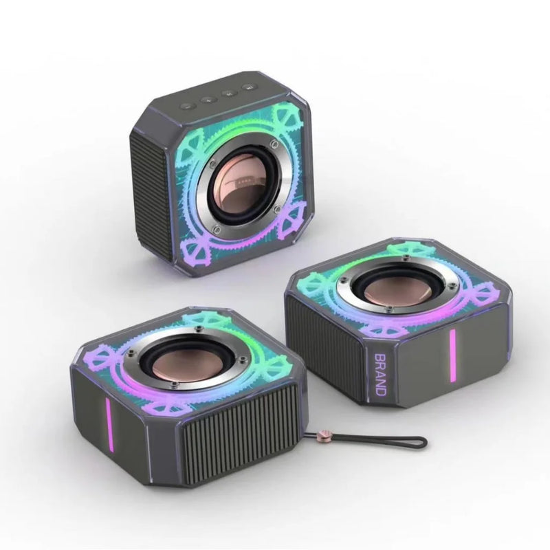 Caixa de Som Mecha Wiereless Recarregável rgb Speaker K-66