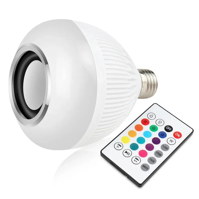 Caixa de Som Bluetooth com Show de Luzes LED e Controle Remoto