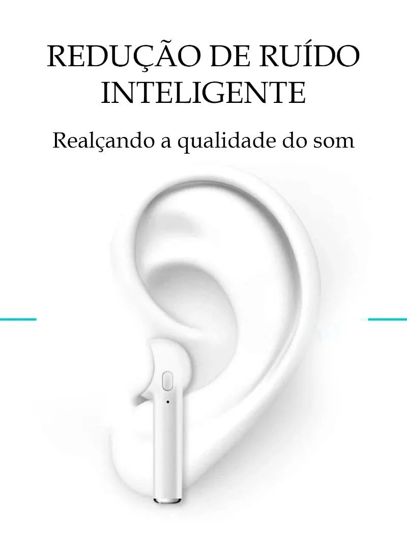 Fones Bluetooth I7S TWS - Conexão Sem Fio de Alta Qualidade