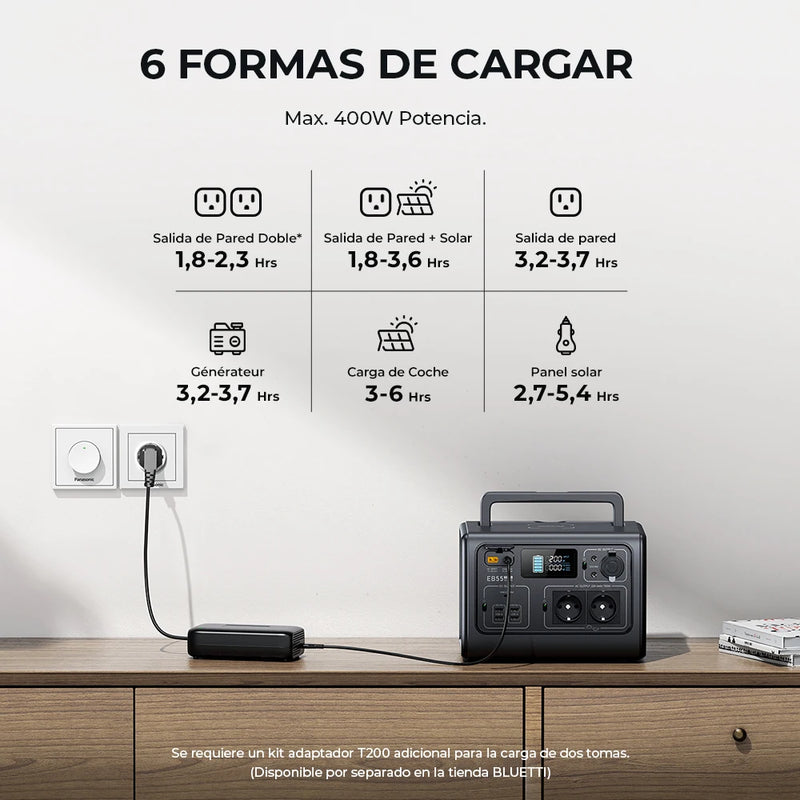 BLUETTI EB55: Solução Energética Portátil de 700W com Tecnologia LiFePO4